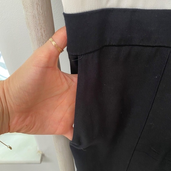 Alexis Black & White Party Cocktail Tie Neck Sleeveless Jumpsuit Size XS USA - Picture 5 of 10